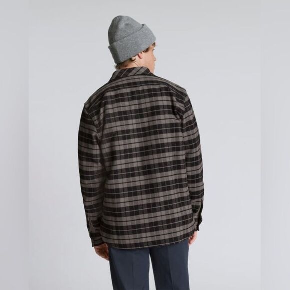 Everlane Men’s The Heavyweight Button Down Overshirt Shacket Pewter Plaid Medium - Picture 3 of 14